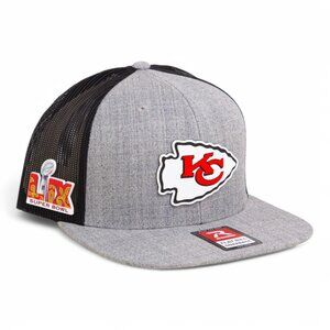 Kansas City Chiefs Super Bowl LIX Wool Blend Flat Bill Hat- Heather GRY/ Black
